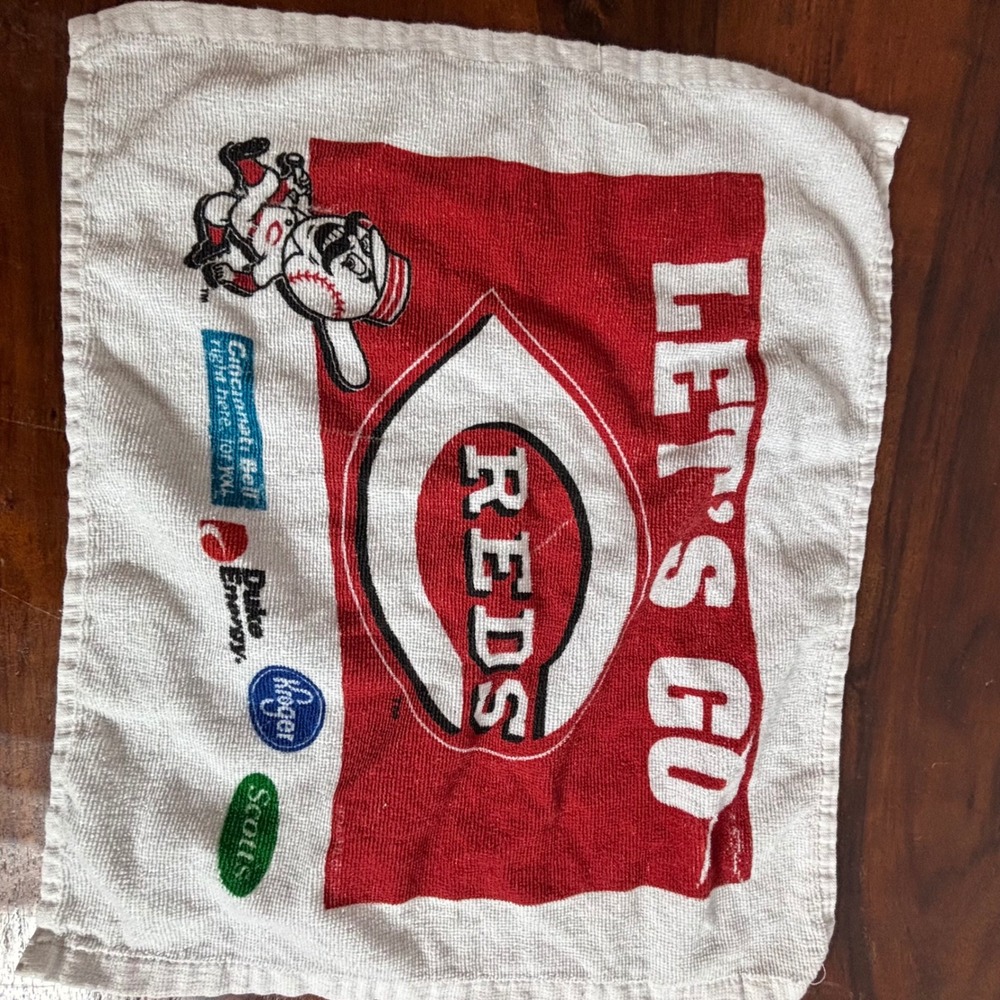 Cincinnati‎ Reds Rally Towel McArthur MLB Mr Redlegs Let's Go Reds Cotton
